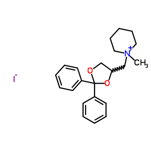 21100-31-2;21216-78-4  1-[(2,2-diphenyl-1,3-dioxolan-4-yl)methyl]-1-methylpiperidinium bromide