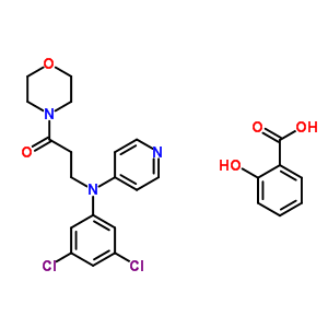 21937-22-4  2-hydroxybenzoic acid - 3-[(3,5-dichlorophenyl)(pyridin-4-yl)amino]-1-(morpholin-4-yl)propan-1-one (1:1)