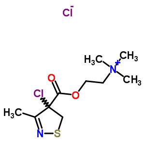 22131-66-4  2-{[(4-chloro-3-methyl-4,5-dihydro-1,2-thiazol-4-yl)carbonyl]oxy}-N,N,N-trimethylethanaminium chloride