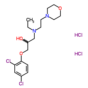 22820-28-6  1-(2,4-dichlorophenoxy)-3-{ethyl[2-(morpholin-4-yl)ethyl]amino}propan-2-ol dihydrochloride