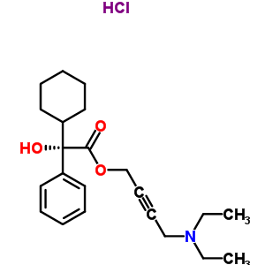 230949-16-3  4-(diethylamino)but-2-yn-1-yl (2S)-cyclohexyl(hydroxy)phenylethanoate hydrochloride (1:1)