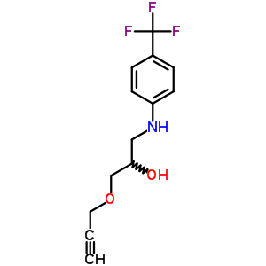 23452-80-4  1-(prop-2-yn-1-yloxy)-3-{[4-(trifluoromethyl)phenyl]amino}propan-2-ol