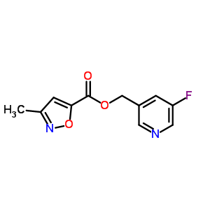 23586-87-0  (5-fluoropyridin-3-yl)methyl 3-methyl-1,2-oxazole-5-carboxylate