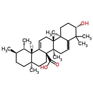 24778-49-2  (3beta,5xi,18alpha)-3-hydroxyurs-12-en-27-oic acid