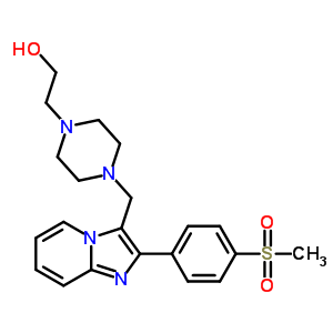 2609-67-8  2-[4-({2-[4-(methylsulfonyl)phenyl]imidazo[1,2-a]pyridin-3-yl}methyl)piperazin-1-yl]ethanol