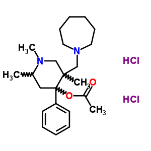 28866-28-6  5-(azepan-1-ylmethyl)-1,2,5-trimethyl-4-phenylpiperidin-4-yl acetate dihydrochloride