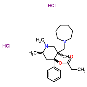 28867-22-3  5-(azepan-1-ylmethyl)-1,2,5-trimethyl-4-phenylpiperidin-4-yl propanoate dihydrochloride