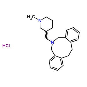 30115-70-9  6-[(1-methylpiperidin-3-yl)methyl]-6,7,12,13-tetrahydro-5H-dibenzo[c,g]azonine hydrochloride (1:1)