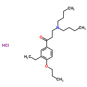 30195-63-2  3-(dibutylamino)-1-(3-ethyl-4-propoxyphenyl)propan-1-one hydrochloride (1:1)