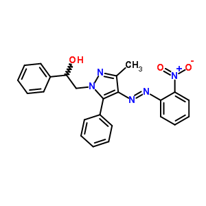 30823-82-6  2-{3-methyl-4-[(E)-(2-nitrophenyl)diazenyl]-5-phenyl-1H-pyrazol-1-yl}-1-phenylethanol