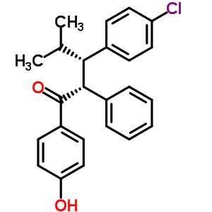 31365-02-3  (2R,3S)-3-(4-chlorophenyl)-1-(4-hydroxyphenyl)-4-methyl-2-phenylpentan-1-one