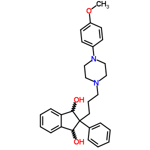 31888-29-6  2-{3-[4-(4-methoxyphenyl)piperazin-1-yl]propyl}-2-phenyl-2,3-dihydro-1H-indene-1,3-diol