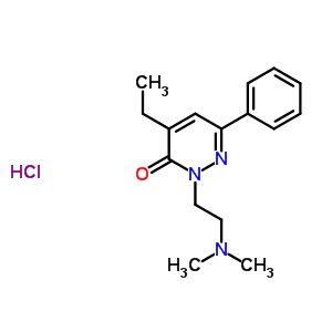 32058-63-2  2-[2-(dimethylamino)ethyl]-4-ethyl-6-phenylpyridazin-3(2H)-one hydrochloride (1:1)