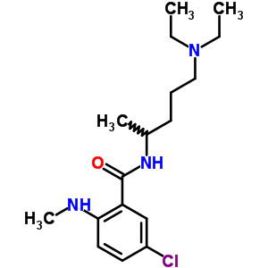 32615-77-3  5-chloro-N-[5-(diethylamino)pentan-2-yl]-2-(methylamino)benzamide