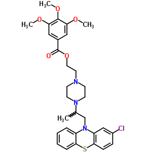 3534-36-9  2-{4-[1-(2-chloro-10H-phenothiazin-10-yl)propan-2-yl]piperazin-1-yl}ethyl 3,4,5-trimethoxybenzoate