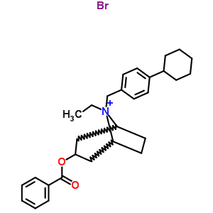 3564-48-5  3-(benzoyloxy)-8-(4-cyclohexylbenzyl)-8-ethyl-8-azoniabicyclo[3.2.1]octane bromide