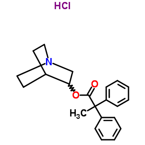 3818-79-9;4775-90-0  1-azabicyclo[2.2.2]oct-3-yl 2,2-diphenylpropanoate hydrochloride (1:1)