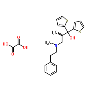 4795-12-4  2-methyl-3-[methyl(2-phenylethyl)amino]-1,1-di(thiophen-2-yl)propan-1-ol ethanedioate (1:1)