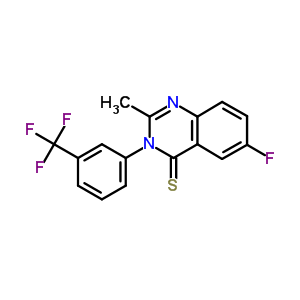 49579-48-8  6-fluoro-2-methyl-3-[3-(trifluoromethyl)phenyl]quinazoline-4(3H)-thione