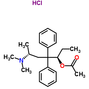 53757-35-0;5988-47-6  (3R,6R)-6-(dimethylamino)-4,4-diphenylheptan-3-yl acetate hydrochloride (1:1)