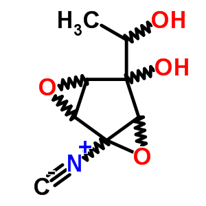 56283-32-0;83016-49-3  5-(1-hydroxyethyl)-1-isocyano-3,7-dioxatricyclo[4.1.0.0~2,4~]heptan-5-ol