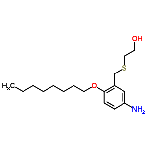 5819-57-8  2-{[5-amino-2-(octyloxy)benzyl]sulfanyl}ethanol