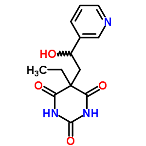7548-66-5  5-ethyl-5-[2-hydroxy-2-(pyridin-3-yl)ethyl]pyrimidine-2,4,6(1H,3H,5H)-trione