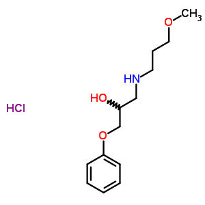 7614-41-7  1-[(3-methoxypropyl)amino]-3-phenoxypropan-2-ol hydrochloride (1:1)