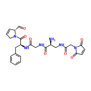 77087-68-4  N-[(2S)-2-amino-3-{[2-({(2S)-1-[(2R)-2-formyl-2,5-dihydro-1H-pyrrol-1-yl]-1-oxo-3-phenylpropan-2-yl}amino)-2-oxoethyl]amino}-3-oxopropyl]-2-(2,5-dioxo-2,5-dihydro-1H-pyrrol-1-yl)acetamide