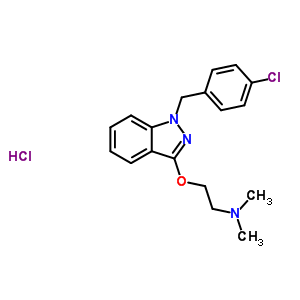 1472-28-2  2-{[1-(4-chlorobenzyl)-1H-indazol-3-yl]oxy}-N,N-dimethylethanamine hydrochloride (1:1)