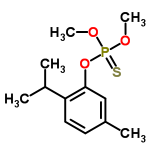 15037-62-4  O,O-dimethyl O-[5-methyl-2-(propan-2-yl)phenyl] phosphorothioate