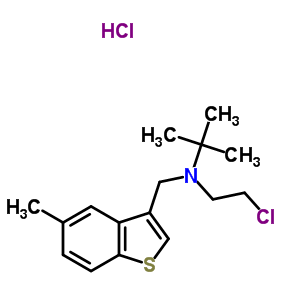 16662-24-1  N-(2-chloroethyl)-2-methyl-N-[(5-methyl-1-benzothiophen-3-yl)methyl]propan-2-amine hydrochloride (1:1)