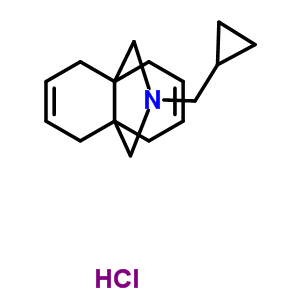 17713-06-3  10-(cyclopropylmethyl)-1,4,5,8-tetrahydro-4a,8a-(methanoiminomethano)naphthalene hydrochloride (1:1)