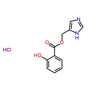 18429-50-0  1H-imidazol-5-ylmethyl 2-hydroxybenzoate hydrochloride (1:1)