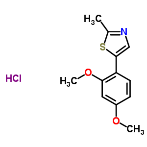 22035-25-2  5-(2,4-dimethoxyphenyl)-2-methyl-1,3-thiazole hydrochloride (1:1)