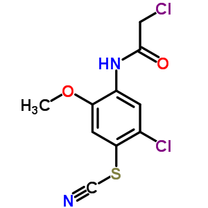 23543-10-4  2-chloro-4-[(chloroacetyl)amino]-5-methoxyphenyl thiocyanate