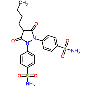 2603-23-8;54991-06-9  4,4'-(4-butyl-3,5-dioxopyrazolidine-1,2-diyl)dibenzenesulfonamide 2603-23-8;54991-06-9  4,4'-(4-butyl-3,5-dioxopyrazolidine-1,2-diyl)dibenzenesulfonamide