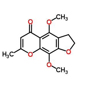 26239-04-3  4,9-dimethoxy-7-methyl-2,3-dihydro-5H-furo[3,2-g]chromen-5-one