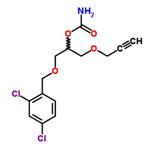 26309-83-1  1-[(2,4-dichlorobenzyl)oxy]-3-(prop-2-yn-1-yloxy)propan-2-yl carbamate