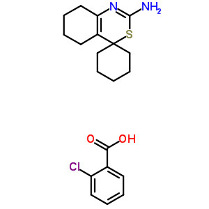 28358-21-6  2-chlorobenzoic acid - 5,6,7,8-tetrahydrospiro[3,1-benzothiazine-4,1'-cyclohexan]-2-amine (1:1)