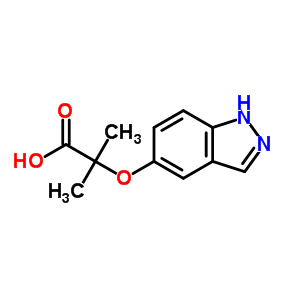 28682-31-7  2-(1H-indazol-5-yloxy)-2-methylpropanoic acid
