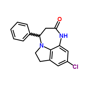 28748-73-4  9-chloro-4-phenyl-3,4,6,7-tetrahydro[1,4]diazepino[3,2,1-hi]indol-2(1H)-one