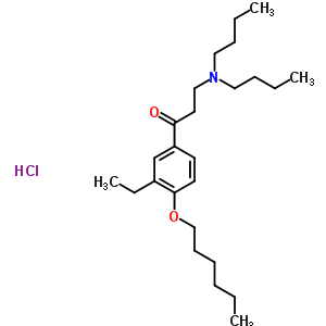 30195-66-5  3-(dibutylamino)-1-[3-ethyl-4-(hexyloxy)phenyl]propan-1-one hydrochloride (1:1)