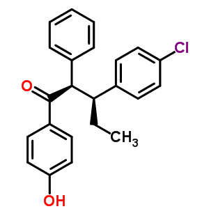 31365-01-2  (2R,3S)-3-(4-chlorophenyl)-1-(4-hydroxyphenyl)-2-phenylpentan-1-one