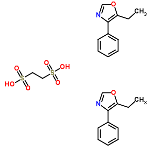 31784-94-8  ethane-1,2-disulfonic acid - 5-ethyl-4-phenyl-1,3-oxazole (1:2)