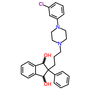 31805-09-1  2-{3-[4-(3-chlorophenyl)piperazin-1-yl]propyl}-2-phenyl-2,3-dihydro-1H-indene-1,3-diol