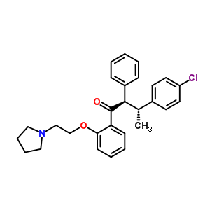 32719-36-1  (2R,3R)-3-(4-chlorophenyl)-2-phenyl-1-{2-[2-(pyrrolidin-1-yl)ethoxy]phenyl}butan-1-one