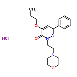 33048-40-7  2-[2-(morpholin-4-yl)ethyl]-6-phenyl-4-propoxypyridazin-3(2H)-one hydrochloride (1:1)