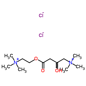 34566-86-4  2-hydroxy-N,N,N-trimethyl-4-oxo-4-[2-(trimethylammonio)ethoxy]butan-1-aminium dichloride