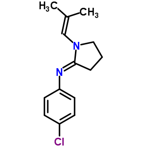 37425-71-1  4-chloro-N-[(2E)-1-(2-methylprop-1-en-1-yl)pyrrolidin-2-ylidene]aniline